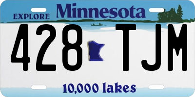 MN license plate 428TJM