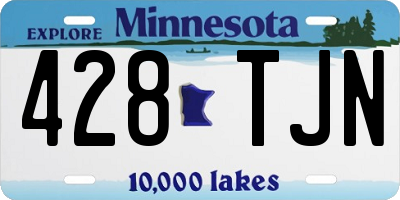 MN license plate 428TJN