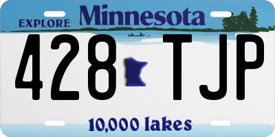 MN license plate 428TJP