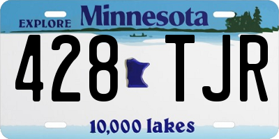 MN license plate 428TJR