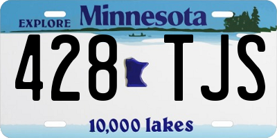 MN license plate 428TJS