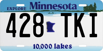 MN license plate 428TKI