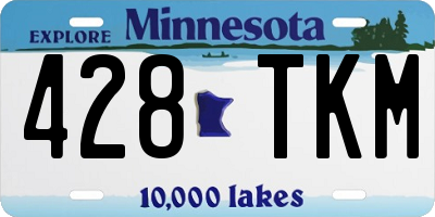 MN license plate 428TKM