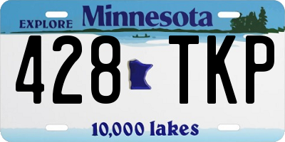MN license plate 428TKP