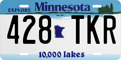 MN license plate 428TKR