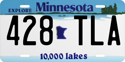 MN license plate 428TLA