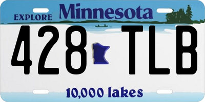 MN license plate 428TLB