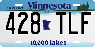 MN license plate 428TLF