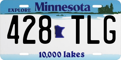 MN license plate 428TLG