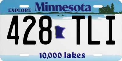 MN license plate 428TLI