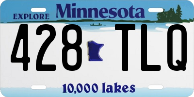 MN license plate 428TLQ