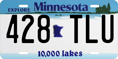 MN license plate 428TLU