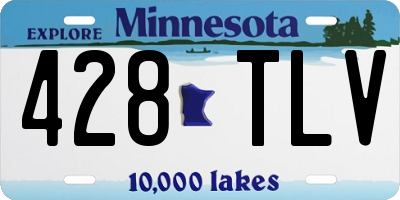 MN license plate 428TLV