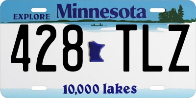MN license plate 428TLZ
