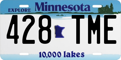 MN license plate 428TME