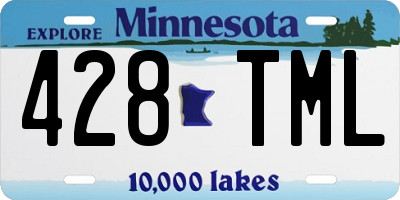 MN license plate 428TML
