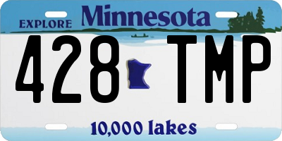 MN license plate 428TMP