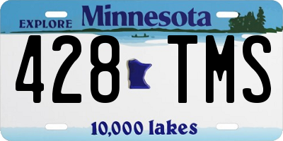 MN license plate 428TMS