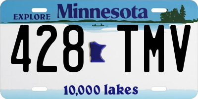 MN license plate 428TMV