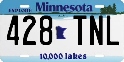 MN license plate 428TNL