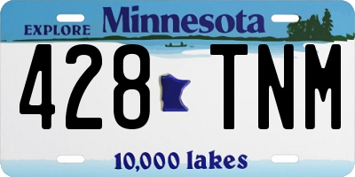 MN license plate 428TNM