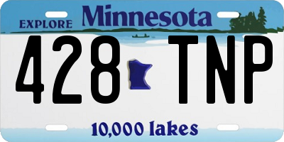 MN license plate 428TNP