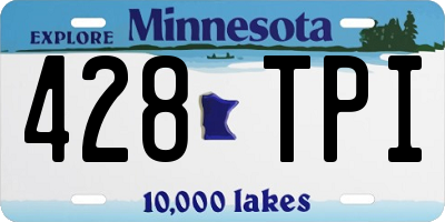 MN license plate 428TPI