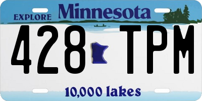 MN license plate 428TPM