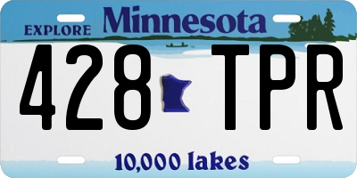 MN license plate 428TPR