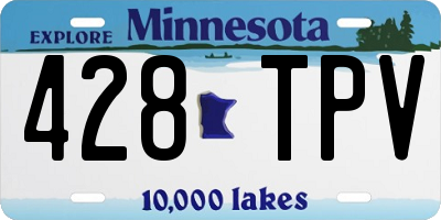 MN license plate 428TPV