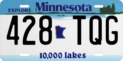 MN license plate 428TQG