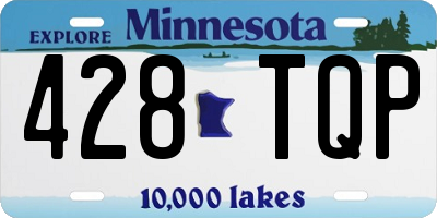 MN license plate 428TQP