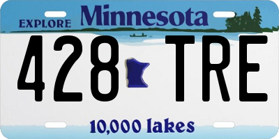 MN license plate 428TRE