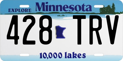 MN license plate 428TRV