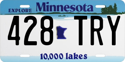 MN license plate 428TRY
