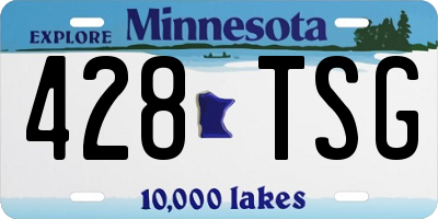 MN license plate 428TSG