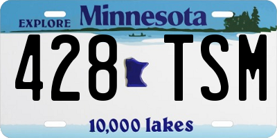 MN license plate 428TSM