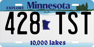 MN license plate 428TST
