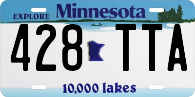 MN license plate 428TTA