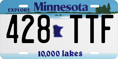 MN license plate 428TTF