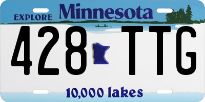 MN license plate 428TTG