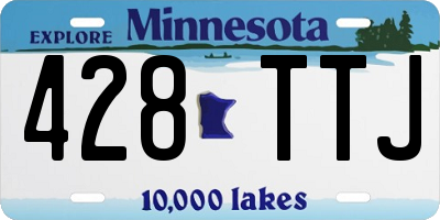 MN license plate 428TTJ