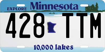 MN license plate 428TTM