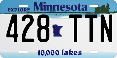 MN license plate 428TTN