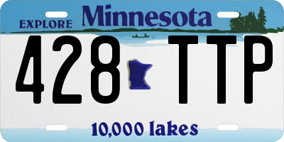 MN license plate 428TTP