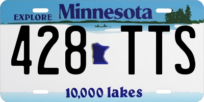 MN license plate 428TTS