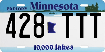 MN license plate 428TTT