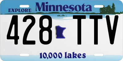 MN license plate 428TTV