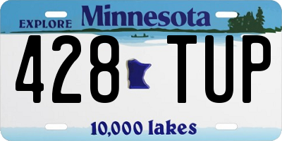 MN license plate 428TUP