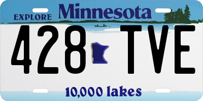 MN license plate 428TVE